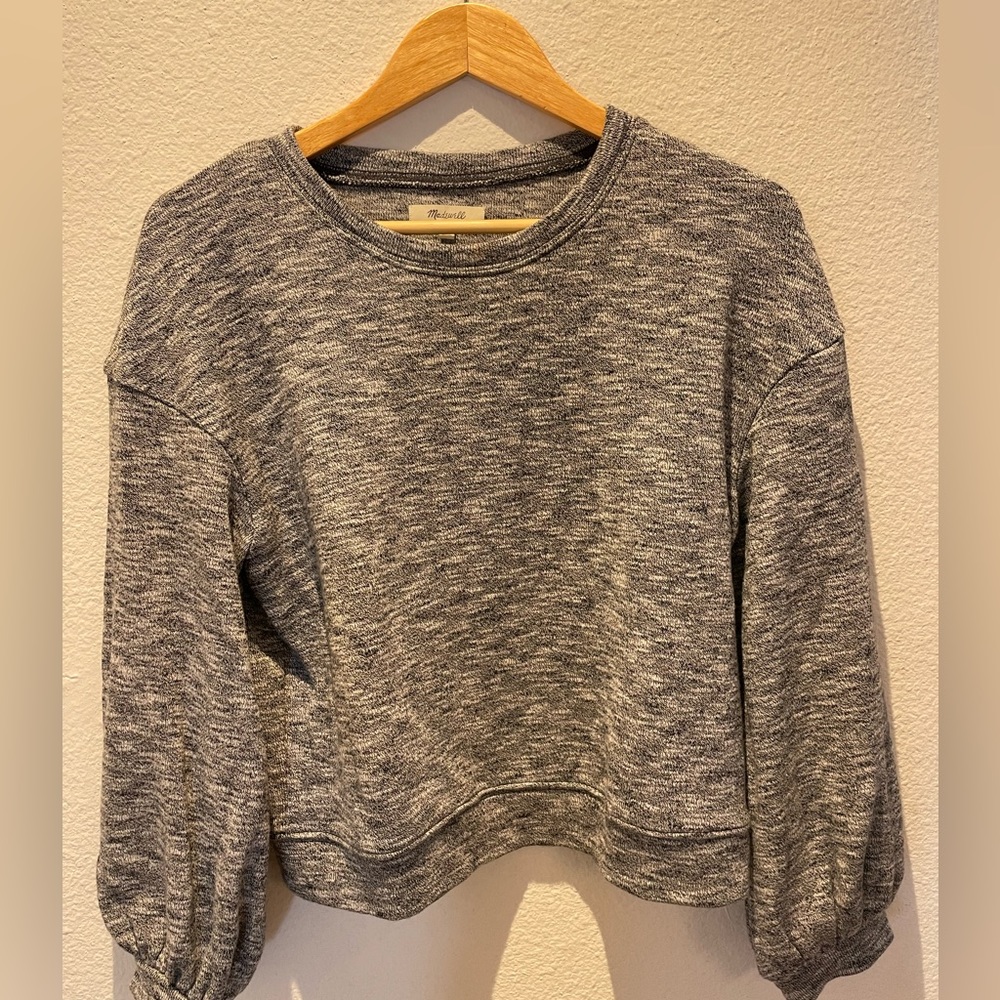Madewell puff sleeve sweatshirt